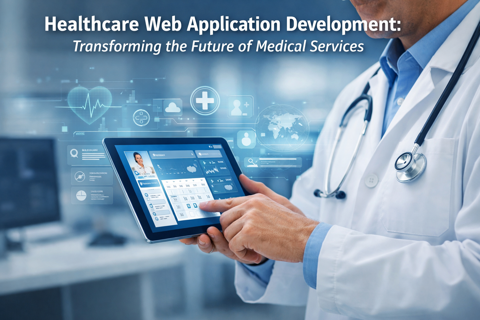 Healthcare web application development for digital medical services